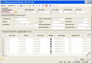 Billing Document Review (figure 7)